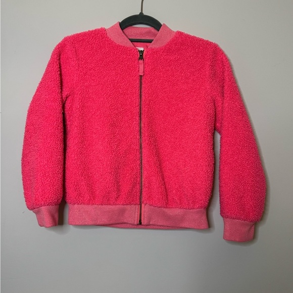 Cat&Jack Sherpa Bomber Jacket- pink - Picture 1 of 4
